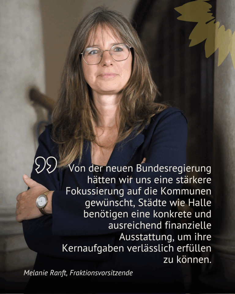 REKORDVERSCHULDUNG IN HALLE – STADTRATSFRAKTION BÜNDNIS 90/DIE GRÜNEN VERMISST KLARE FINANZIERUNGSZUSAGEN FÜR KOMMUNEN IM KOALITIONVERTRAG DER NEUEN BUNDESREGIERUNG