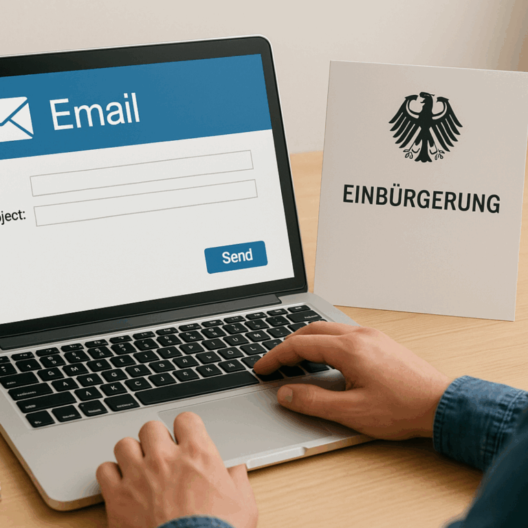 Anfrage der Fraktion BÜNDNIS 90/DIE GRÜNEN zur Möglichkeit von Beratungsgesprächen per E-Mail im Rahmen der Einbürgerung