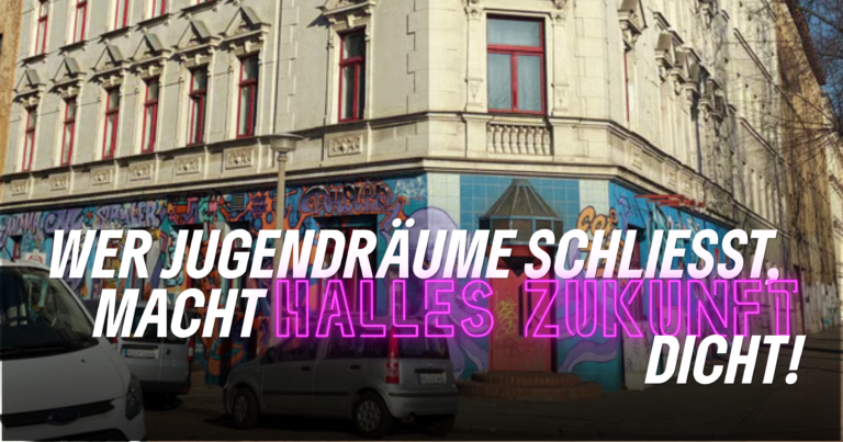 Stadtratsfraktion BÜNDNIS 90 / DIE GRÜNEN zur drohenden Schließung von H2O und Schleuse: Wer Jugendräume schließt, macht Halles Zukunft dicht